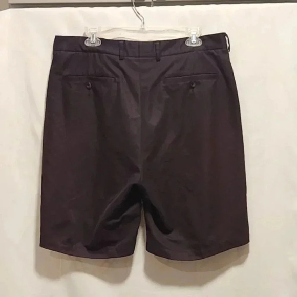 Tommy Armour Men's Size 36 Black Golf‎ Shorts Chino Pleated With Pockets - Picture 8 of 9